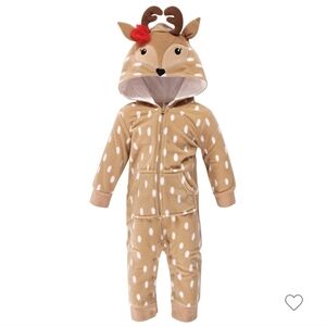 Baby Girl Deer Cozy Jumpsuit
